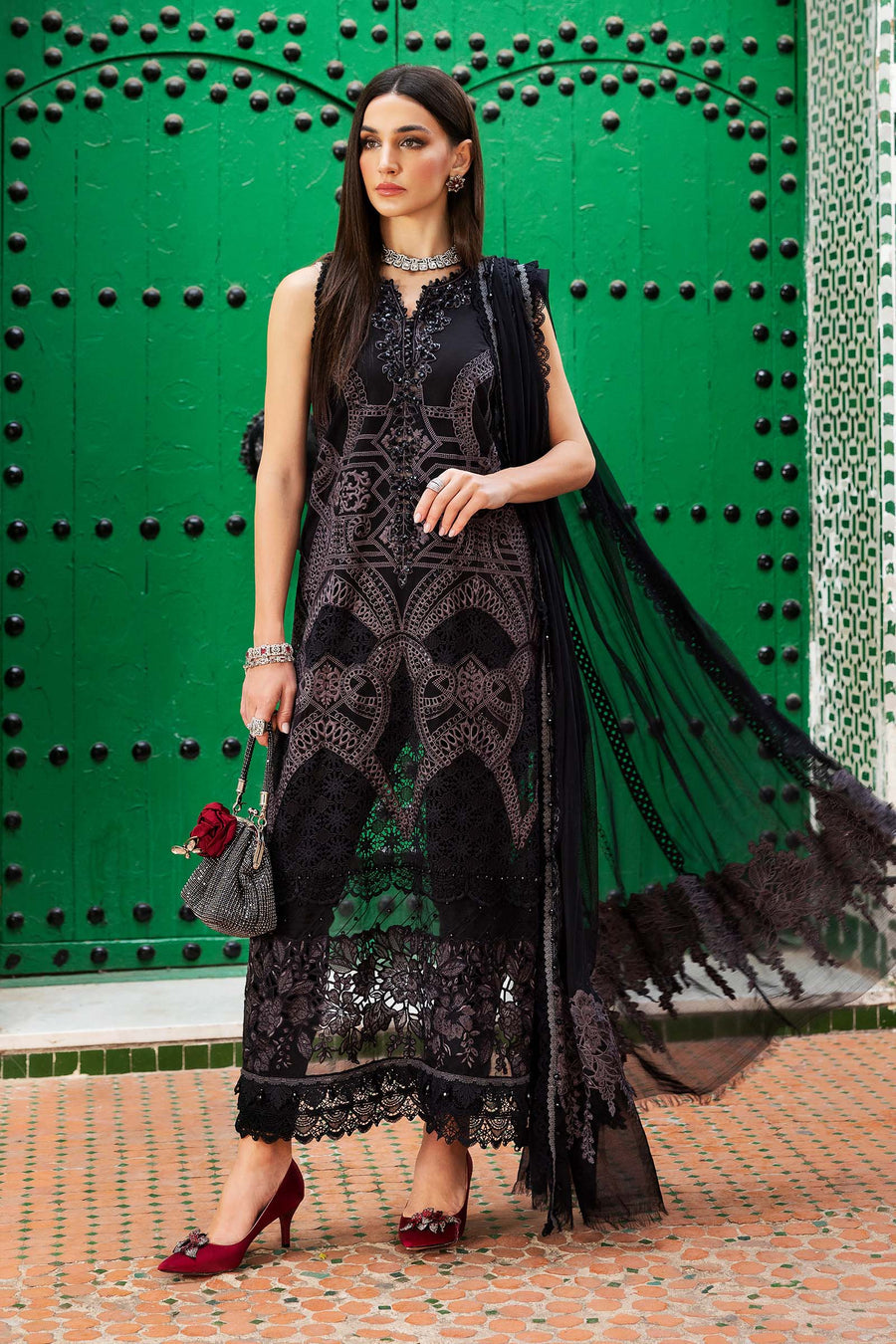 Maria B - Voyage A Luxe Lawn Collection 2025 - 12B