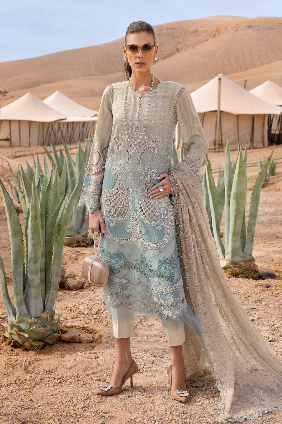 Maria B - Voyage A Luxe Lawn Collection 2025 - 15B