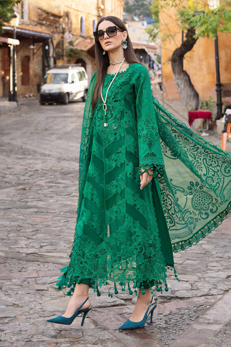 Maria B - Voyage A Luxe Lawn Collection 2025 - 08B