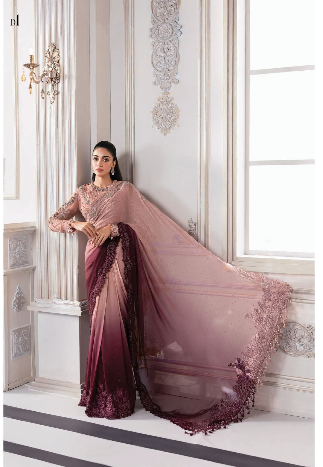 Maria B - Mbroidered Wedding Formals Collection 2025 - D-01