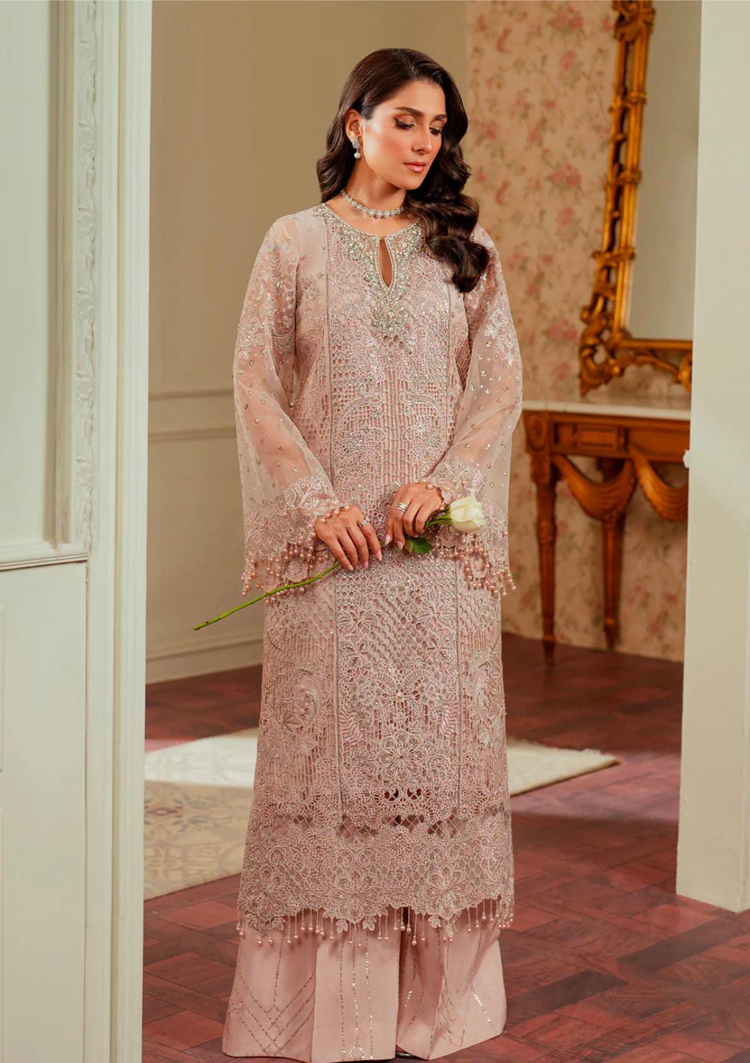 EMBROIDERED ORGANZA CH13-04