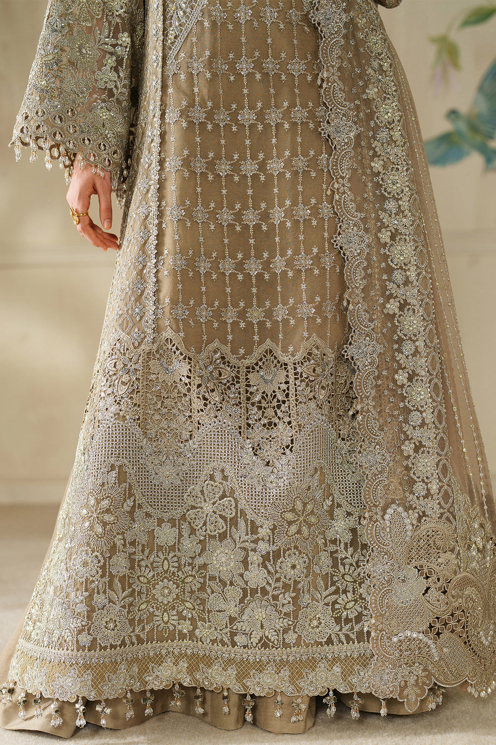 EMBROIDERED CHIFFON CH14-08